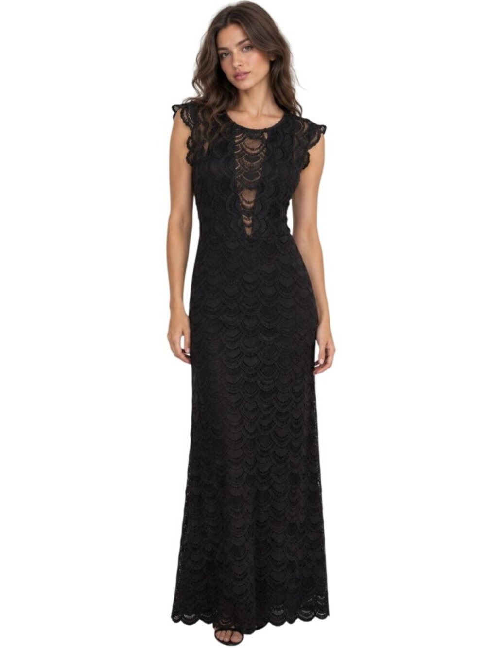 Nightcap Fleur Caletto Maxi Dress Black Homecoming Dress - Size XS